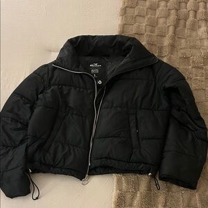 Hollister Black Puffer Coat